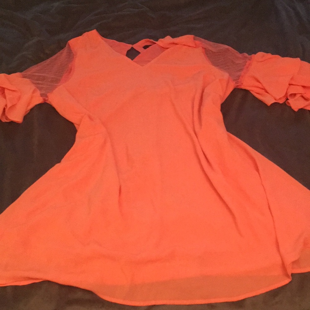Coral dress!